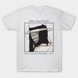 Western Cowgirl Bandit version 8 T-Shirt